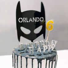 Load image into Gallery viewer, Batman inspired cake topper
