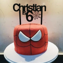 Load image into Gallery viewer, Spiderman inspired cake topper