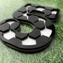Load image into Gallery viewer, Number Soccer cake topper
