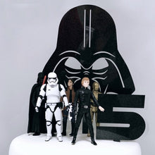 Load image into Gallery viewer, Darth Vader inspired cake topper