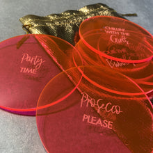 Load image into Gallery viewer, Prosecco Please coasters