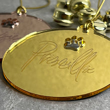 Load image into Gallery viewer, Pet Christmas baubles engraved