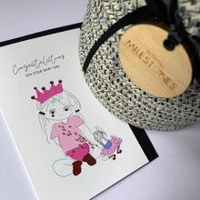 Load image into Gallery viewer, Congratulations on your baby girl card