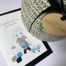 Load image into Gallery viewer, Congratulations on your baby boy card