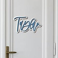 Load image into Gallery viewer, Double Layered Script signage