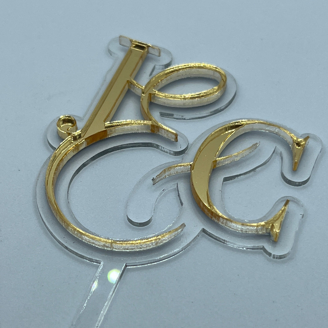 Initials 2 colours (with stem)