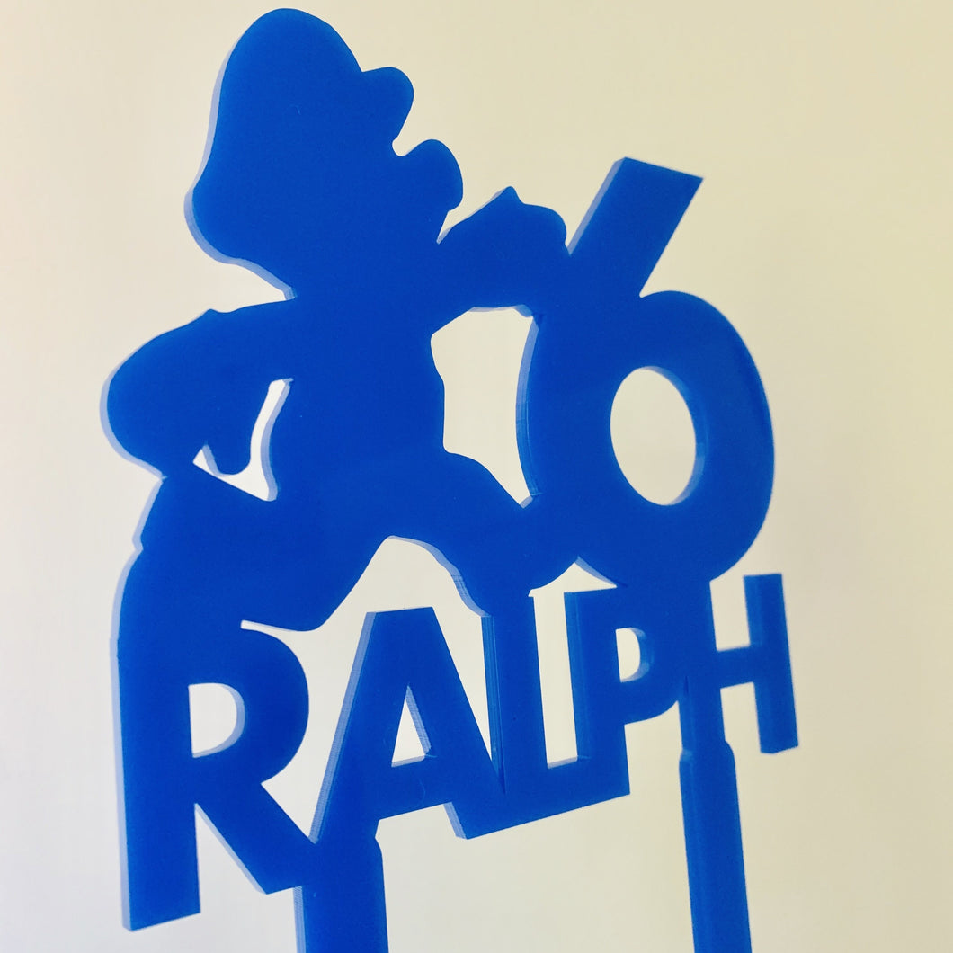 Super Mario inspired cake topper