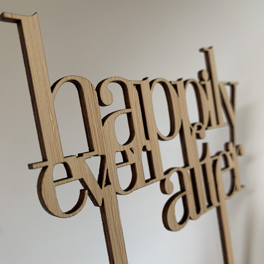 Happily Ever after cake topper