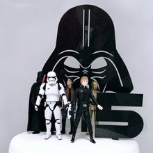 Load image into Gallery viewer, Darth Vader inspired cake topper
