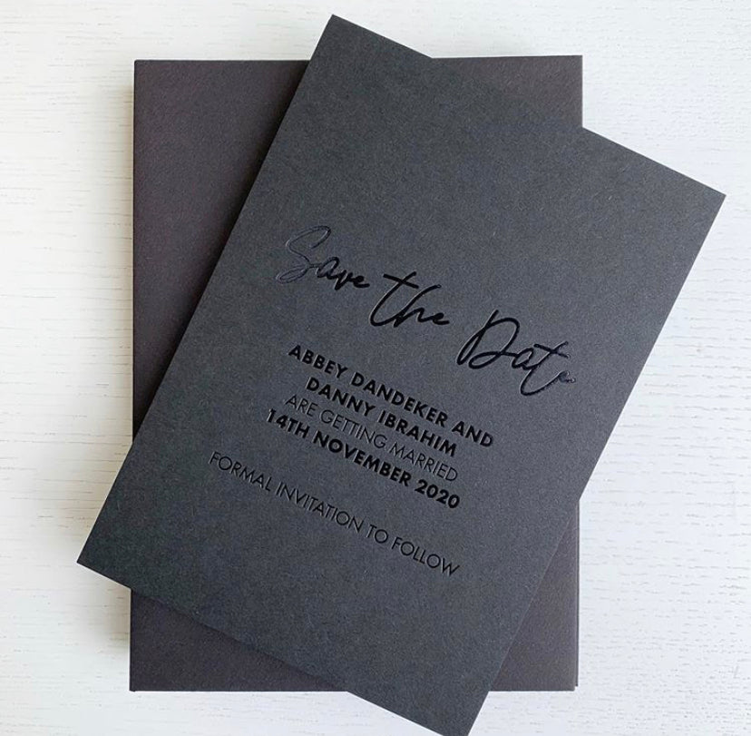 Foil Stamped Invitations/Event stationery (POA)