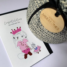 Load image into Gallery viewer, Congratulations on your baby girl card
