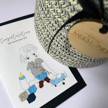 Load image into Gallery viewer, Congratulations on your baby boy card
