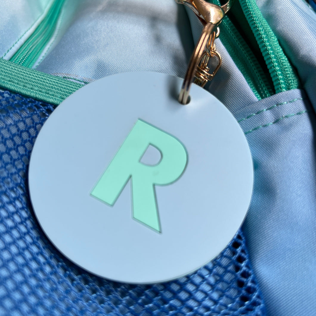 Letter Keyring or Bag tag
